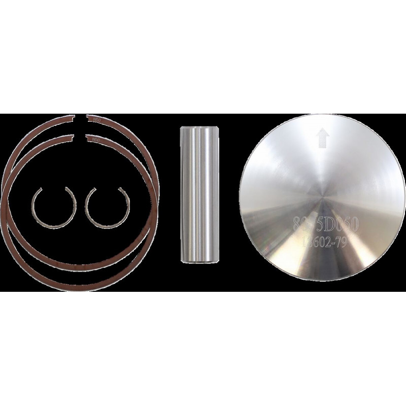 Kit piston forgé WÖSSNER Ø64.44 mm Yamaha YFZ350 Banshee 1987-2006 / RD350 1973-1990 / RD400 1976-1979 Surcote +0.50 mm - Dr Rid