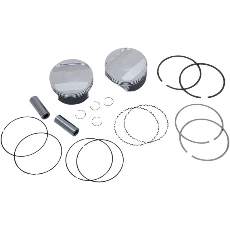 Kit piston forgé haute compression WÖSSNER Ø94.95 mm Polaris 900 RZR-XP 2011-2014 / RZR-XP4 2012-2014 Surcote +2.00 mm - Dr Ride