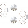 Kit piston forgé WÖSSNER Ø81.38 mm Polaris 700 Liberty/RMK/Classic/Touring 1997-2005 Surcote +0.50 mm - Dr Rider