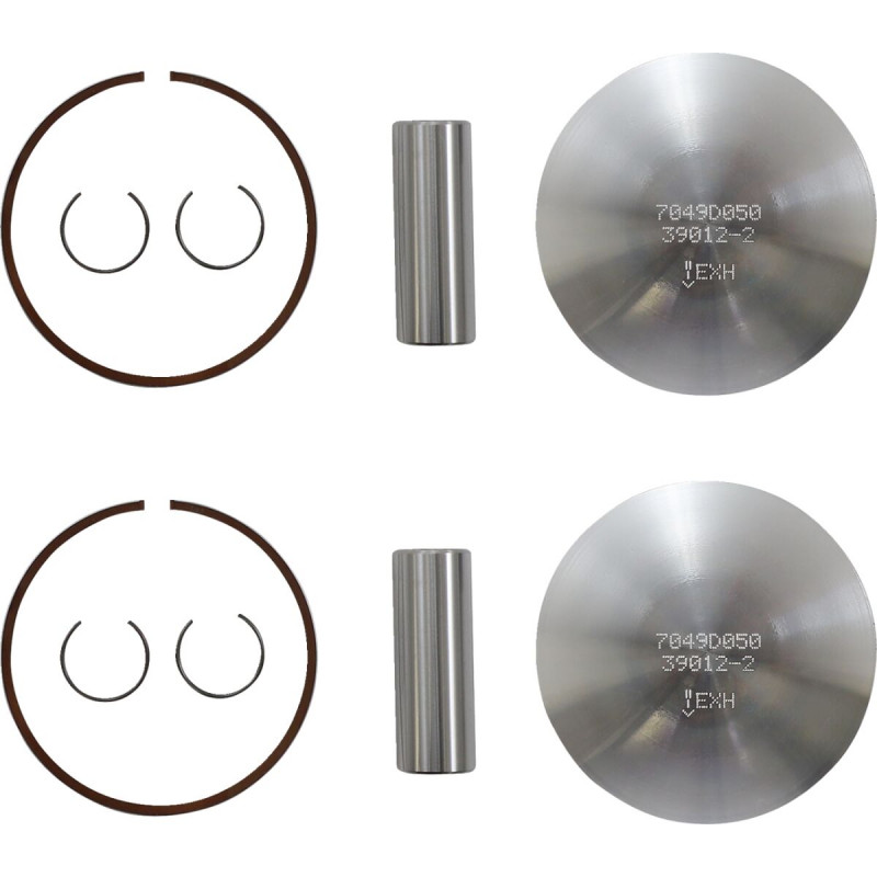 Kit piston forgé WÖSSNER Ø78.37 mm Ski-Doo/Lynx 693/700 MXZ/Enduro 2000-2004 Surcote +0.50 mm - Dr Rider