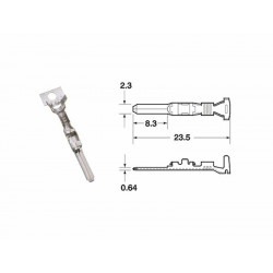 Cosse femelle série 090 SMTO BIHR Ø0,85mm²/1,25mm² - 50pcs - Dr Rider