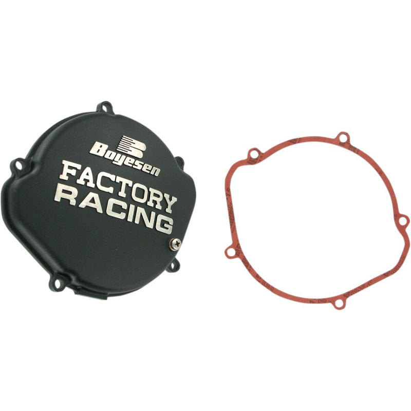 Couvercle d'embrayage Boyesen Factory Racing noir - Honda CR125R 2000-2007 - Dr Rider