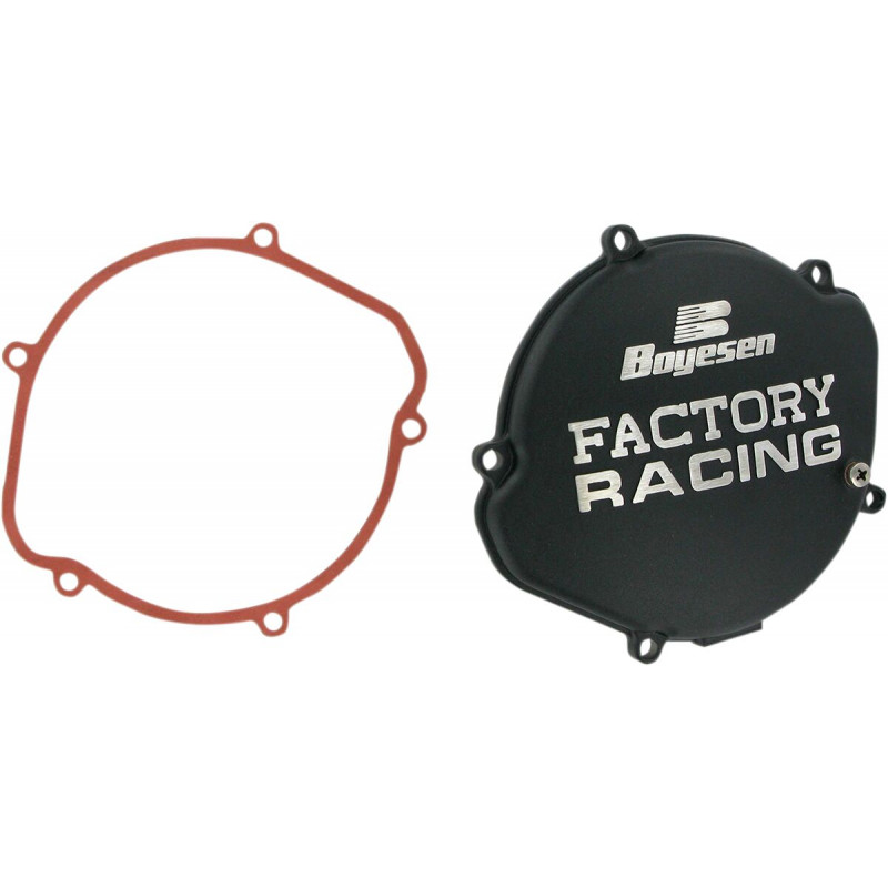 Couvercle d'embrayage Boyesen Factory Racing noir - Honda CR125R 1987-1999 - Dr Rider
