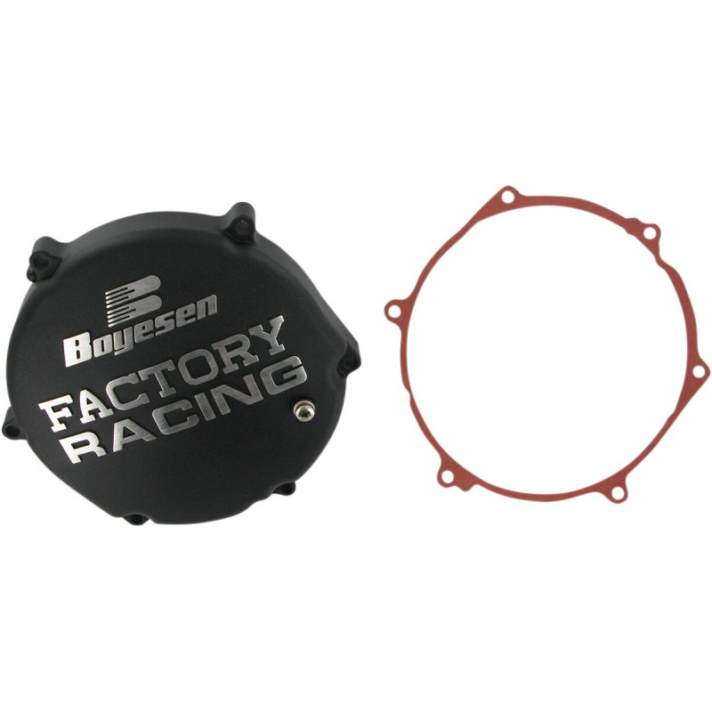 Couvercle d'embrayage Boyesen Factory Racing noir - Kawasaki KX250 2003-2004 - Dr Rider