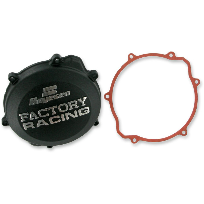 Couvercle d'embrayage Boyesen Factory Racing noir - Yamaha YZ250 1999-2026 / YZ250X 2016-2026 - Dr Rider