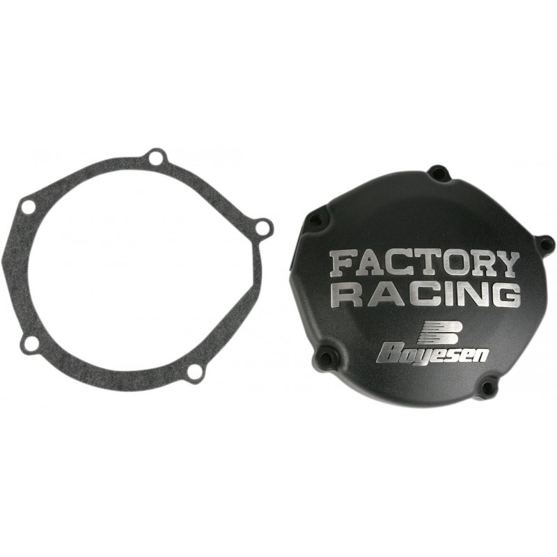Couvercle d'allumage Boyesen Factory Racing noir - Yamaha YZ125 2005-2026 / YZ125X 2020-2026 - Dr Rider