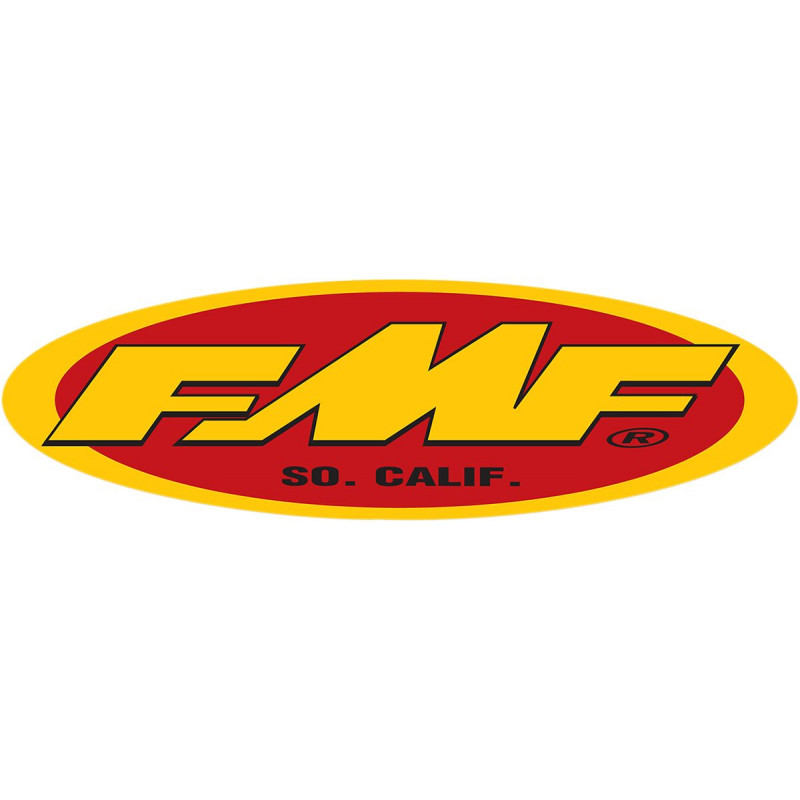 FMF 5 OVAL STKR(YEL / Rouge) - Dr Rider