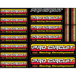 Planche de stickers logo Pro Circuit - Dr Rider