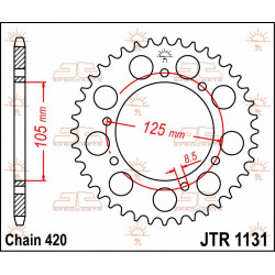 SPROCKET REAR 50T 420 - 12100396 - Dr Rider