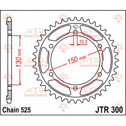 SPROCKET REAR 48T 525 - 12100446 - Dr Rider
