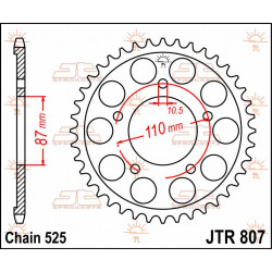 SPROCKET REAR 48T 525 - 12100469 - Dr Rider
