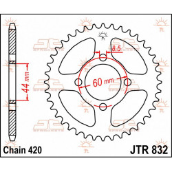 SPROCKET REAR 38T 420 - 12100682 - Dr Rider