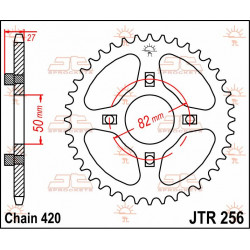 SPROCKET REAR 40T 420 - 12100694 - Dr Rider
