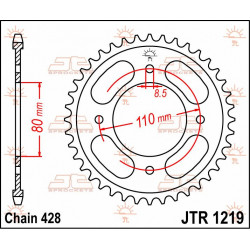 SPROCKET REAR 42T 428 - 12100702 - Dr Rider