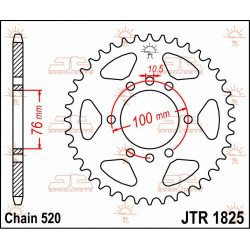 SPROCKET REAR 42T 520 - 12100704 - Dr Rider