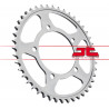 SPROCKET REAR 44T 525 - 12100722 - Dr Rider