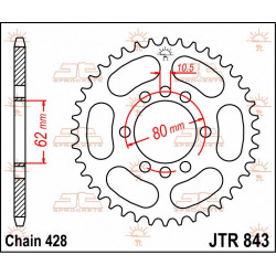 SPROCKET REAR 50T 428 - 12100763 - Dr Rider