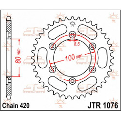 SPROCKET REAR 52T 420 - 12100767 - Dr Rider
