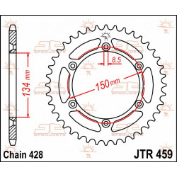 SPROCKET REAR 52T 428 - 12100769 - Dr Rider
