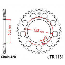 SPROCKET REAR 62T 420 - 12101348 - Dr Rider