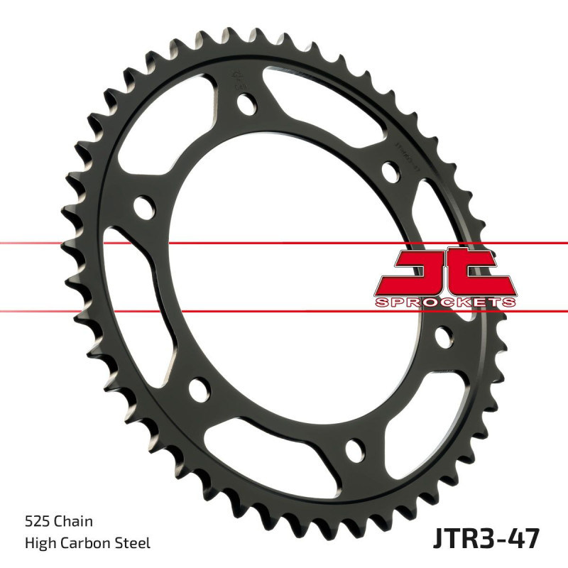 SPROCKET REAR 47T 525 BLK - 12101652 - Dr Rider