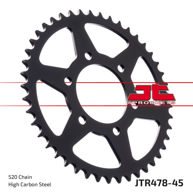 SPROCKET REAR 45T 520 BLK - 12101663 - Dr Rider
