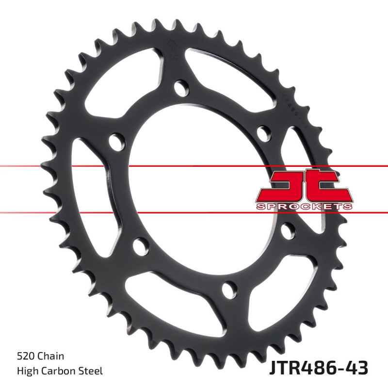 SPROCKET REAR 43T 520 BLK - 12101668 - Dr Rider