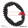 SPROCKET REAR 40T 530 BLK - 12101677 - Dr Rider