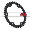 SPROCKET REAR 38T 525 BLK - 12101710 - Dr Rider