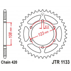 SPROCKET REAR 59T 420 - 12102672 - Dr Rider