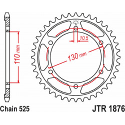 SPROCKET RR YAMAHA 42T - 12102763 - Dr Rider