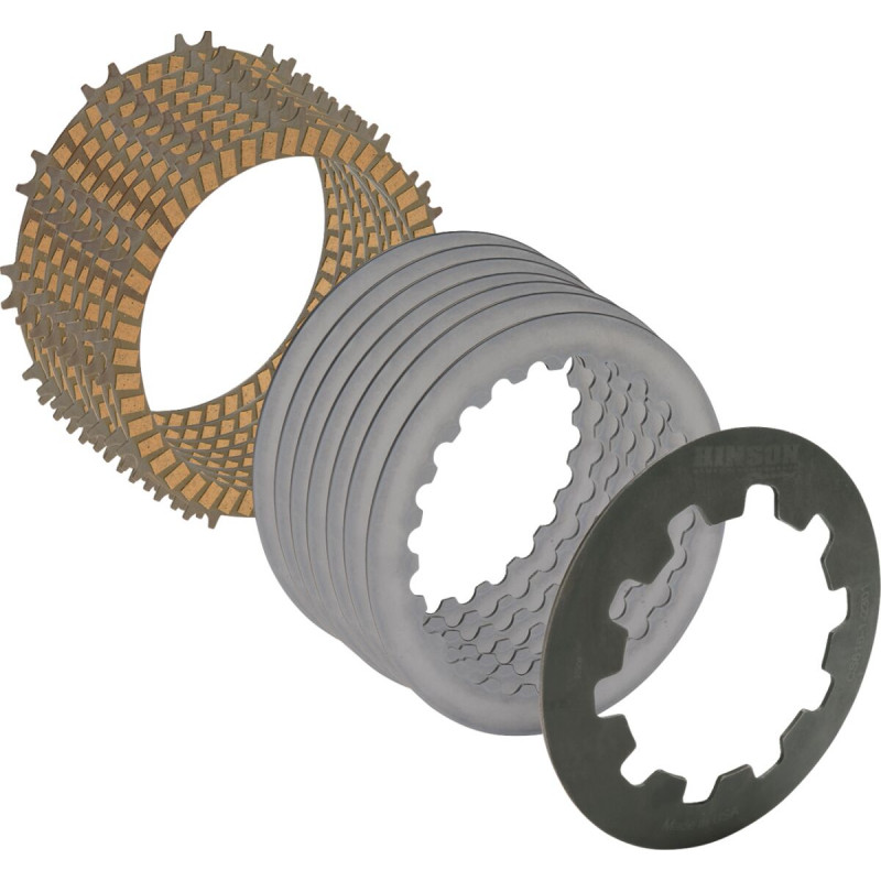 Kit disques et ressorts d'embrayage Hinson - Yamaha YZ450F 2023-2026 / WR450F 2024-2026 - Dr Rider