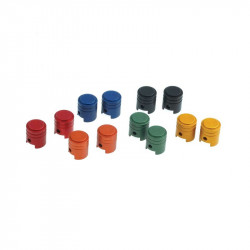 Capuchons de valve RFX Sport Series 2pcs - piston/bleu