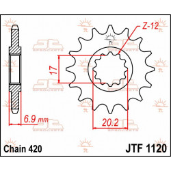 SPROCKET FRONT 13T 420 - 12120533 - Dr Rider