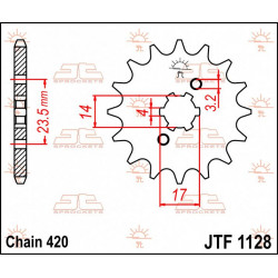 SPROCKET FRONT 11T 420 - 12120539 - Dr Rider