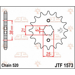 SPROCKET FRONT 13T 520 - 12120551 - Dr Rider