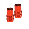 Capuchons de valve RFX Sport Series avec clé de valve 2pcs - orange