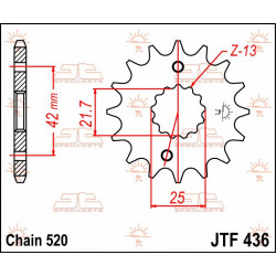 SPROCKET FRONT 13T 520 - 12120589 - Dr Rider