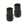 Capuchons de valve RFX Sport Series avec clé de valve 2pcs - noir