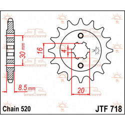 SPROCKET FRONT 12T 520 - 12120783 - Dr Rider