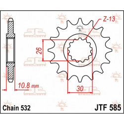SPROCKET FRONT 17T 532 - 12120806 - Dr Rider