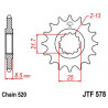 SPROCKET FRONT 17T 520 - 12121169 - Dr Rider