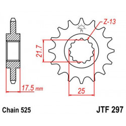 SPROCKET FRONT 15T 525 RU - 12121256 - Dr Rider