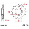 SPROCKET FRONT 15T 530 - 12121317 - Dr Rider