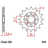 FRONT SPROCKET 520 13T - 12121473 - Dr Rider