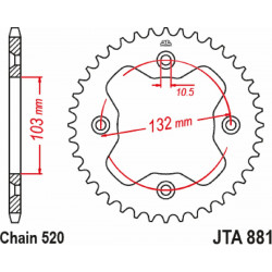 SPROCKET RL 520 38T ORG - 12112702 - Dr Rider