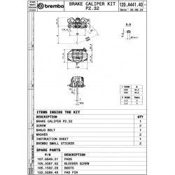 CALIPER 4 PISTONS GP2-SS RR - 17010856 - Dr Rider
