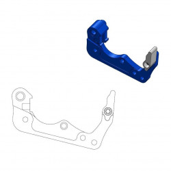 BRAKE CALIPER ADAPTOR BLUE - 17040461 - Dr Rider
