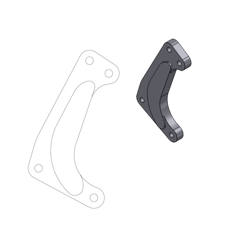 BRAKE CALIPER ADAPTOR SM - 17420346 - Dr Rider