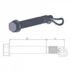 BRAKE PAD PIN - 17020392 - Dr Rider